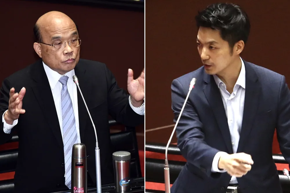 【立院交鋒】蘇貞昌反問「你吃美國豬有出事嗎？」　留美蔣萬安語塞愣住了