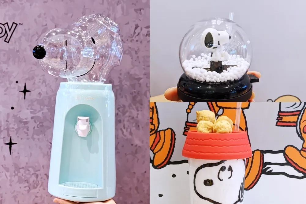 史努比「迷你飲水機」限量販售！還有 8 款可愛周邊於 1011 SIP TEA 四間快閃店同步加價購