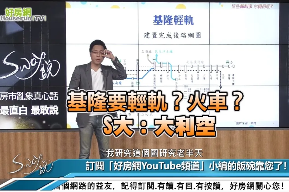 【影片】基隆要輕軌？火車？　S大：大利空