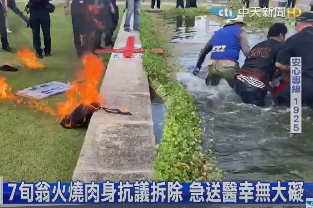 屏東永久屋陳抗強制拆除　部落長者淋汽油自焚