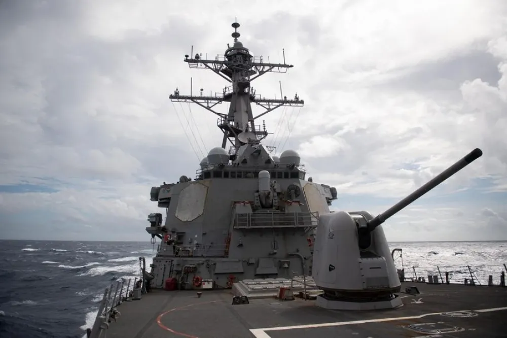 美國海軍證實　驅逐艦貝瑞號14日穿越台灣海峽