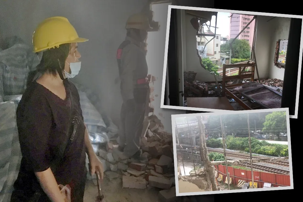 【南鐵東移】哄「腰斬戶」黃家談保留樓梯　鐵道局、南市府被爆勘後不理