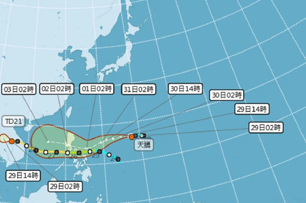 【颱風接力賽】「天鵝」凌晨生成　「閃電」蠢蠢欲動往巴士海峽靠近