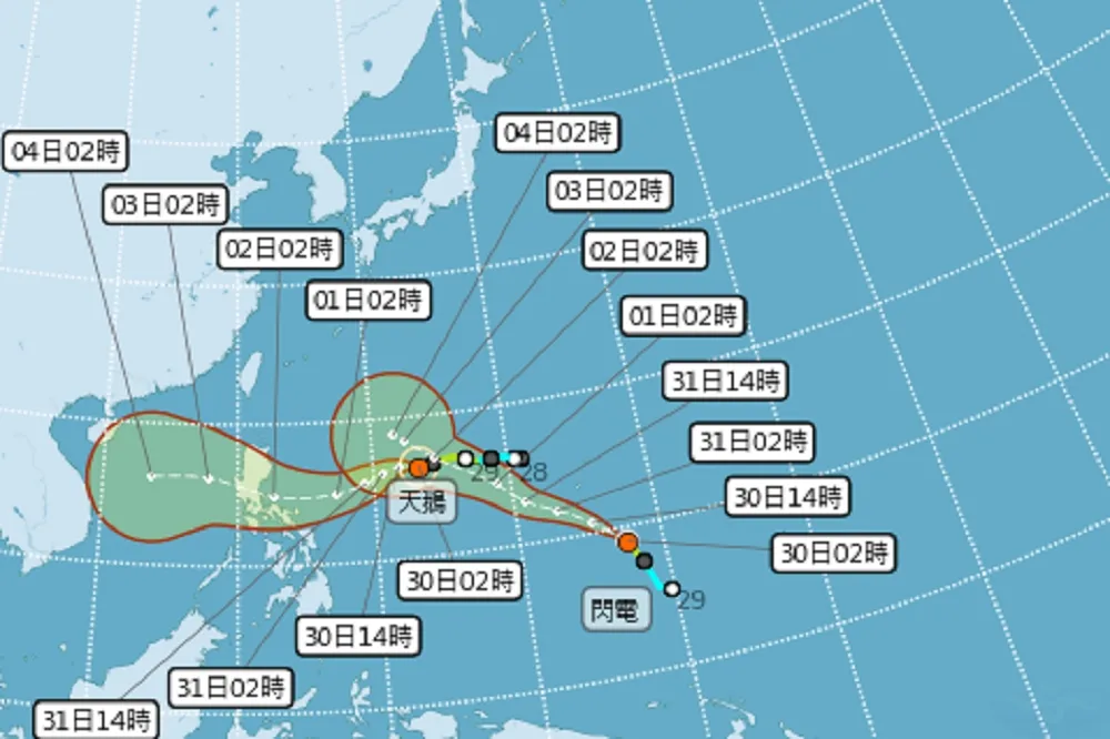 【10月第7颱】「閃電」是否影響台灣　吳德榮：5天後路徑模擬分歧