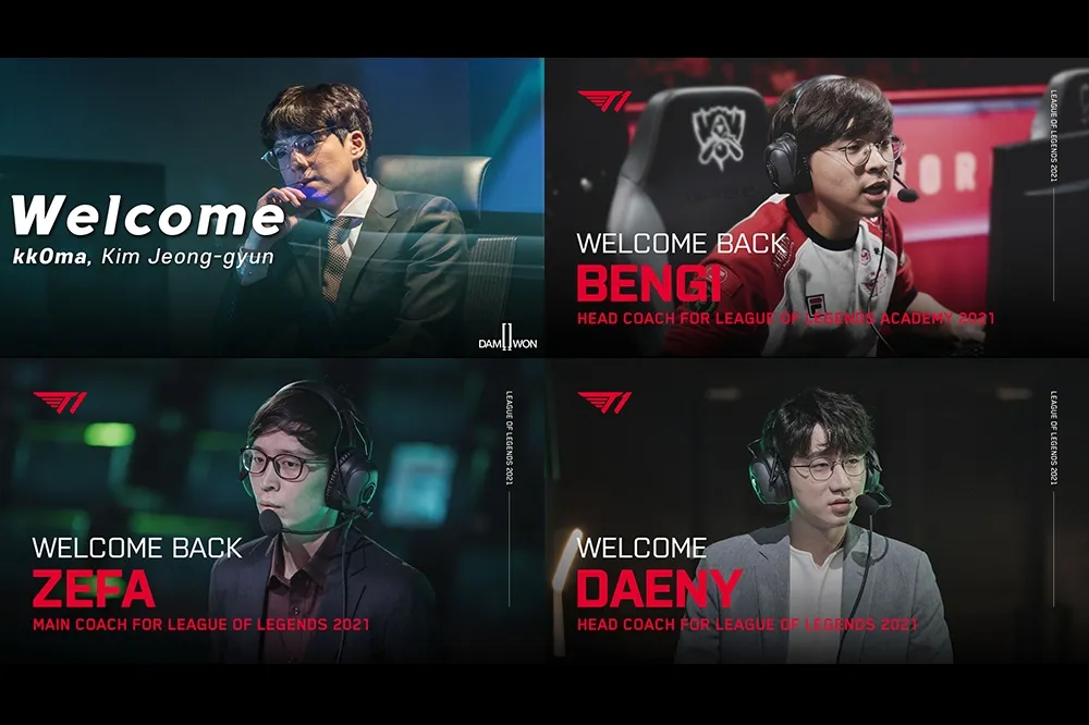 LCK 大亂鬥！《英雄聯盟》冠軍教練 Zefa、Daeny 加入 T1　那個擁有守衛 Skin 的男人將擔任 DWG 新教頭