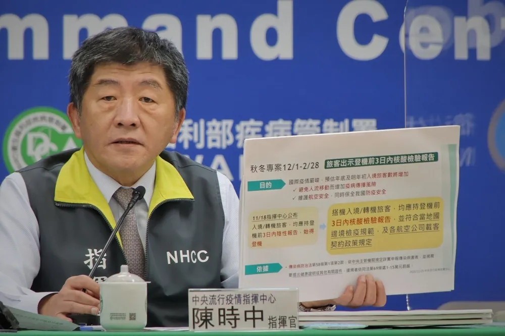 【秋冬防疫專案】12/1起來台旅客須備檢驗報告　「僅3項例外」違者罰款最高15萬