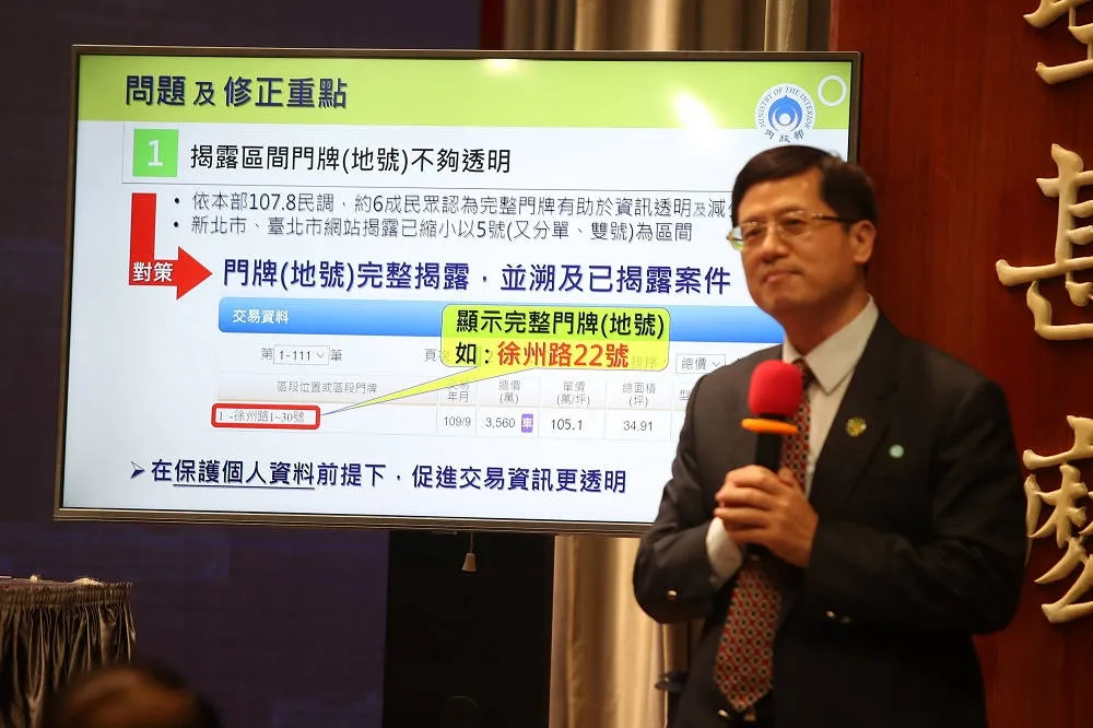 政院拍板「實價登錄2.0」修法　未來門牌地號將完整揭露