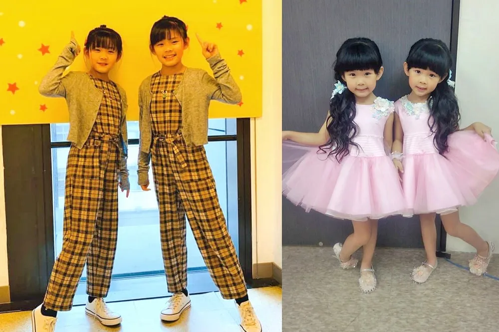 【可愛雙胞胎長大了】左左右右擺脫5歲萌樣　12歲抽高長腿曝光