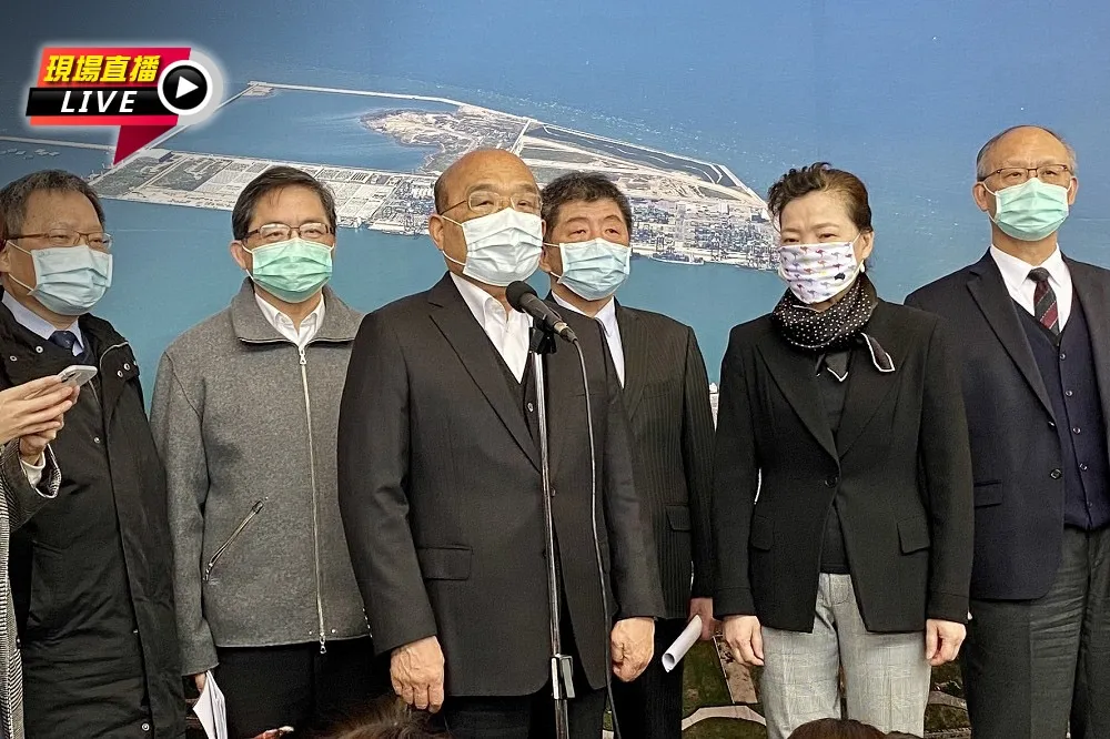 【直播】行政院長蘇貞昌赴台北港　視察進口萊豬查驗作業