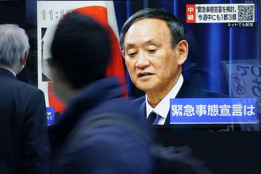 【新冠肺炎】東京最快本週進入緊急狀態　菅義偉籲民眾保持危機意識