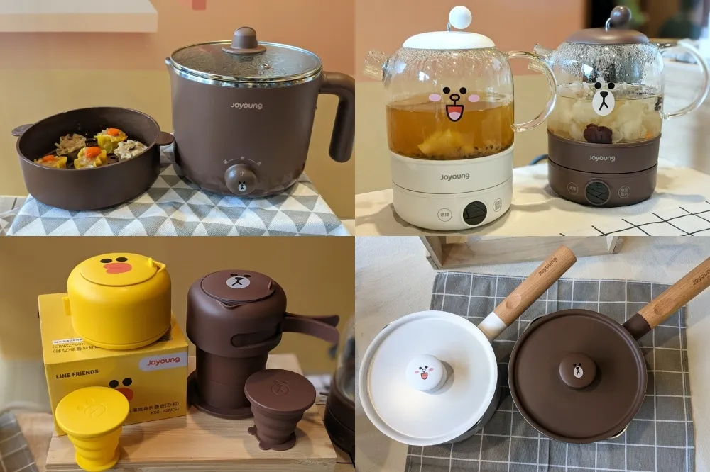 【有片】集點攻略！全聯點換購 1/8 起推出「九陽 ╳ LINE FRIENDS」6 款熊大、兔兔限量廚電