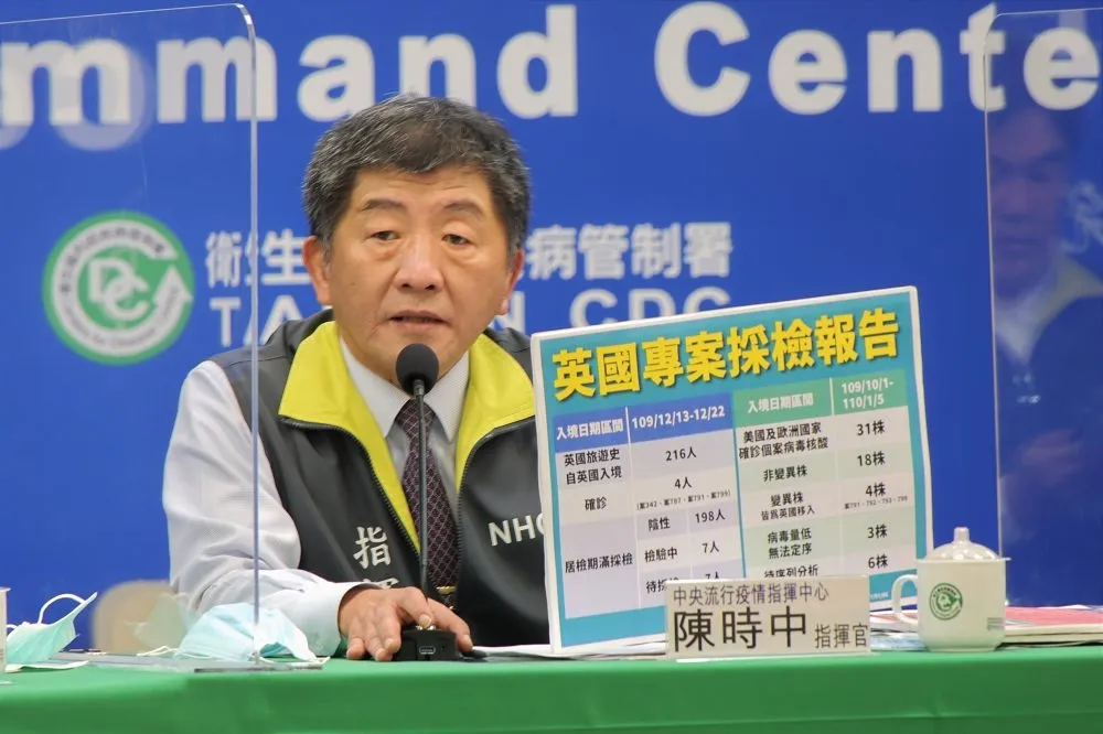 【累計4例】英國變種病毒確診再添2例　指揮中心：無社區散播疑慮
