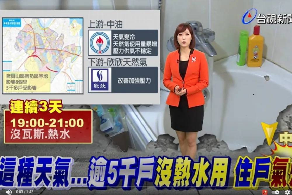 寒流接力來襲　中和5000多戶連續3天低溫洗冷水澡