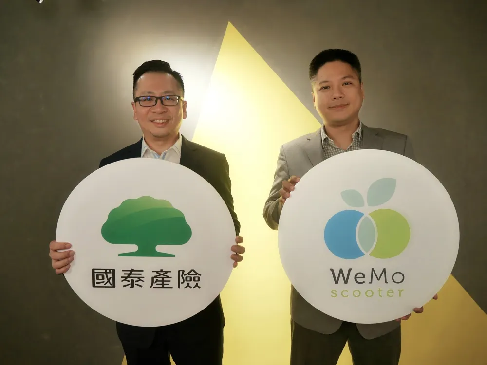國泰產險聯合 WeMo Scooter推出外送員傷害保險