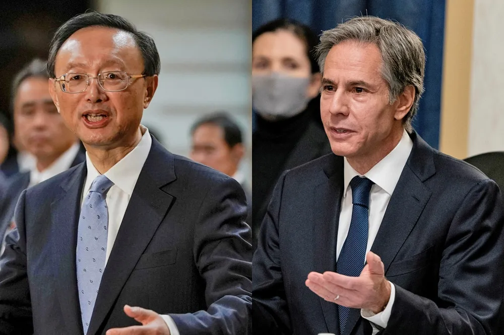 美國務卿布林肯與楊潔篪通電話　對香港、新疆、緬甸、台灣議題依然各說各話