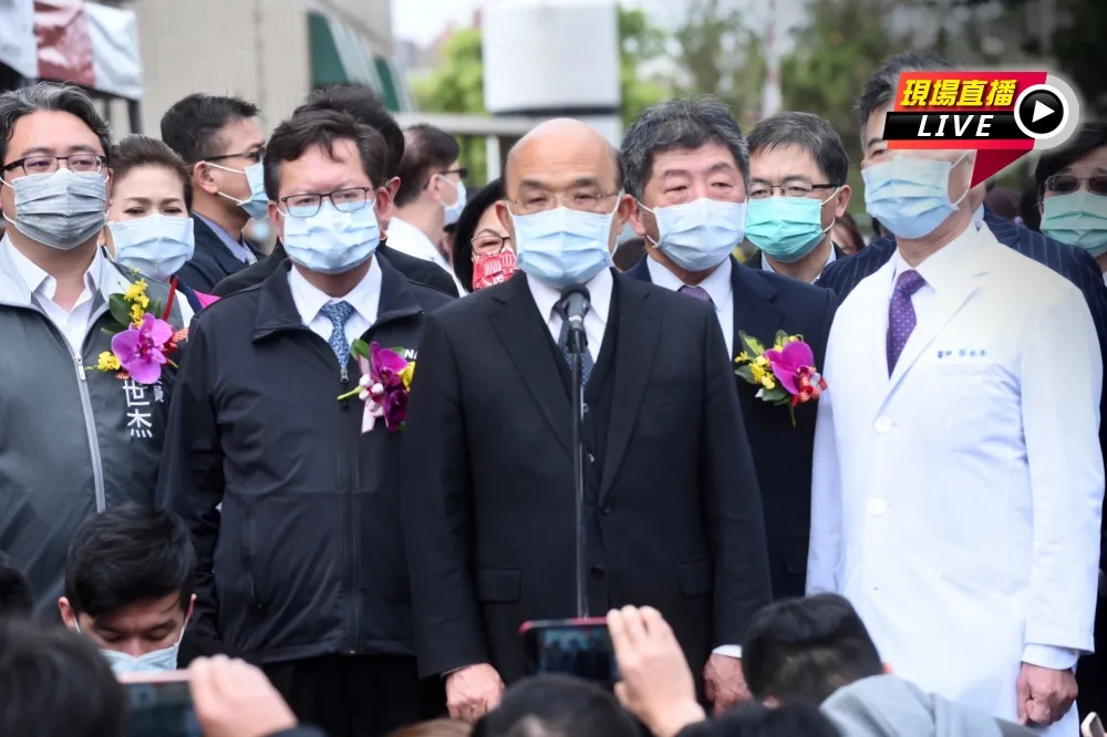 【直播】部桃群聚風暴解除　蘇貞昌、鄭文燦出席「防疫歸隊」儀式