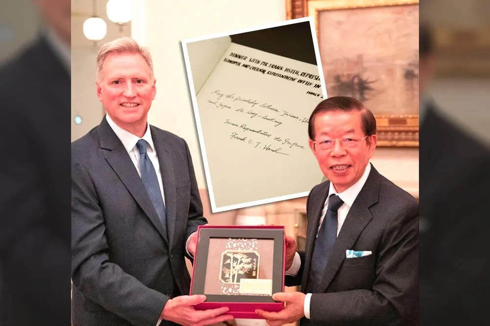 謝長廷進美國駐日大使官邸交流　台美斷交後首次官方邀請