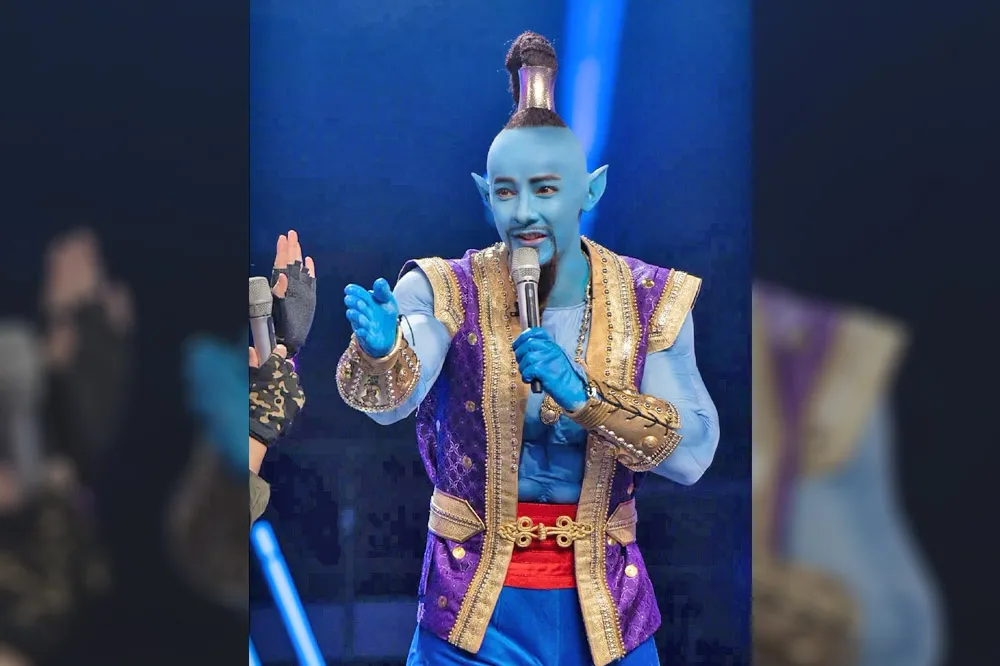 【嚇死寶寶】汪東城竟扮阿拉丁神燈精靈　網友虧：「拿多少錢犧牲成這樣？」