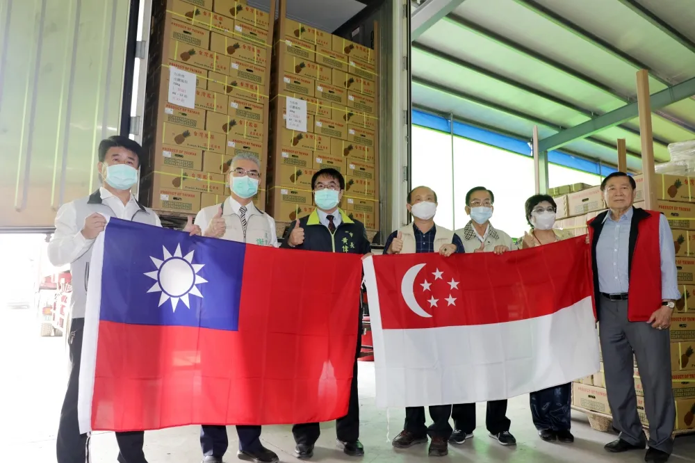 國產鳳梨25公噸輸往新加坡　黃偉哲支持台灣鳳梨國家