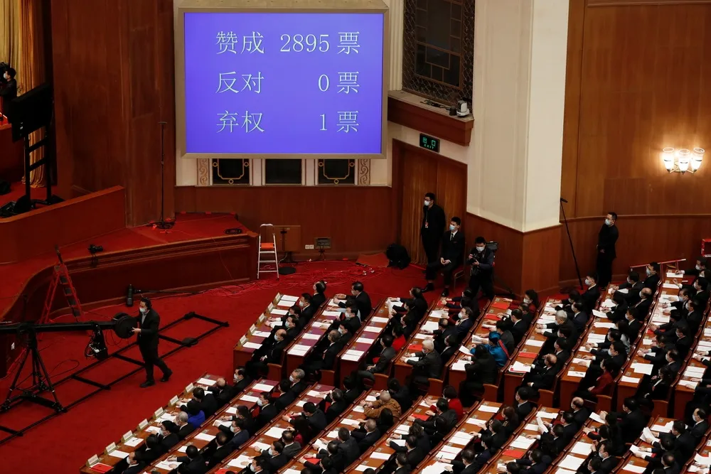 人大無異議修改香港新選制　擴大立法會、對候選人進行資格審查