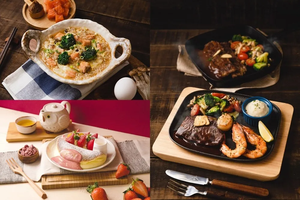 屋莎鬆餅屋春日限定「紅寶石櫻花鬆餅」開賣！全天候主餐升級「和風雜炊」、「經典排餐」系列新品
