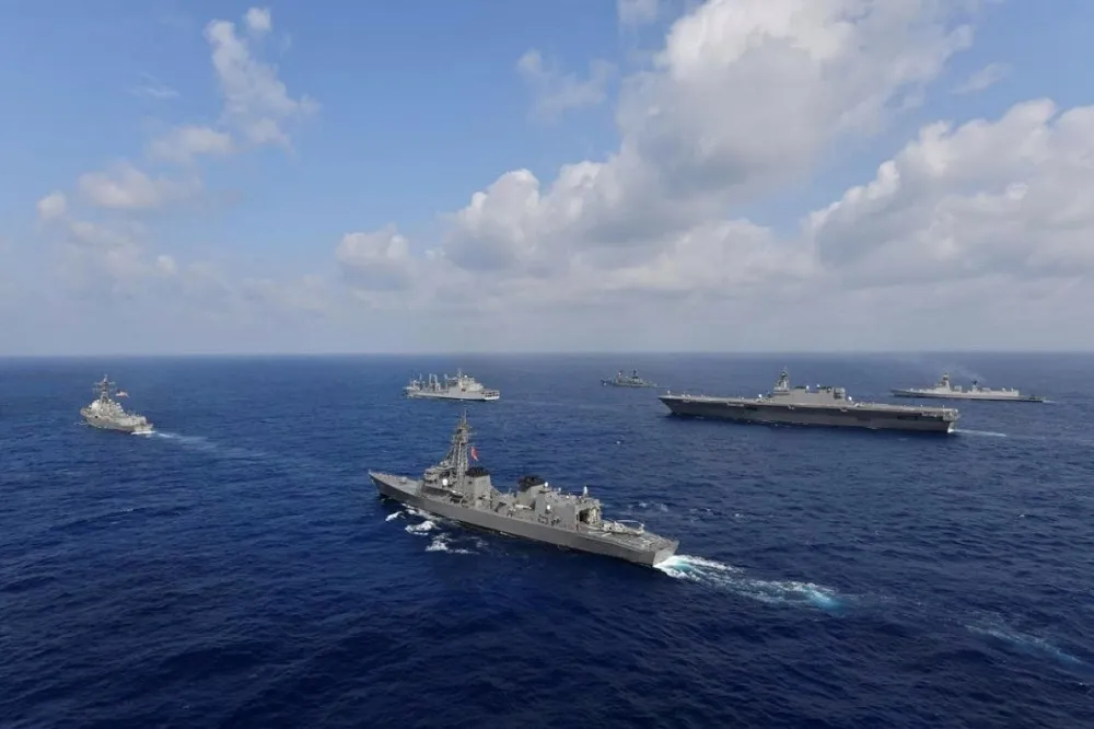【制衡中國】美日印澳法聯軍　4月初在印度洋舉行軍演　