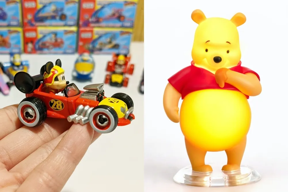 【有片】迪士尼周邊登陸超商！7-11、全家 3/24 起推出「維尼圓肚拍拍燈」、「米奇玩具車隊」等限量商品