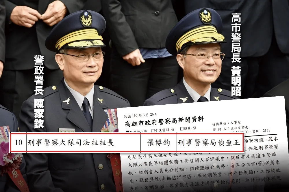 ****總編下架****【內幕】陳家欽愛將酒駕升遷案「復活」　高市警局長黃明昭護航反招黑