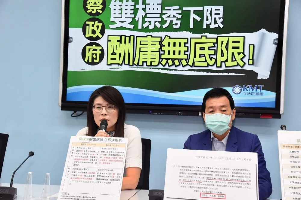 「千歲酬庸團」像一串大肉粽　國民黨嗆蔡政府吃相難看