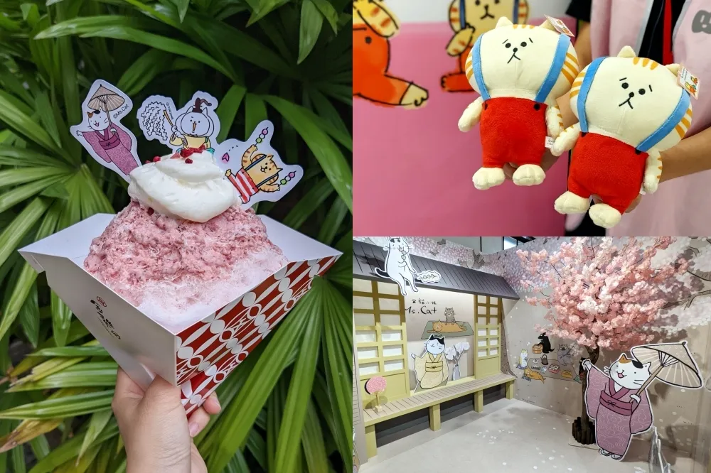 【有片】貓奴要暴動了！「躲貓貓櫻花季快閃店」5/16 前療癒登場　金雞母聯名刨冰打卡必拍