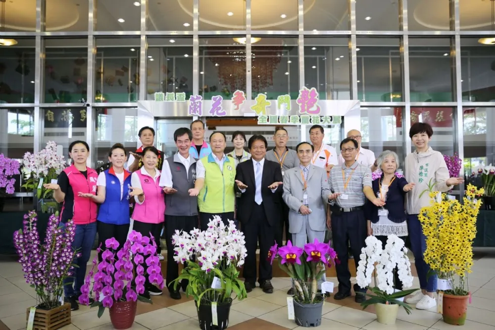 500盆精品蘭花在台南市議會爭奇鬥豔