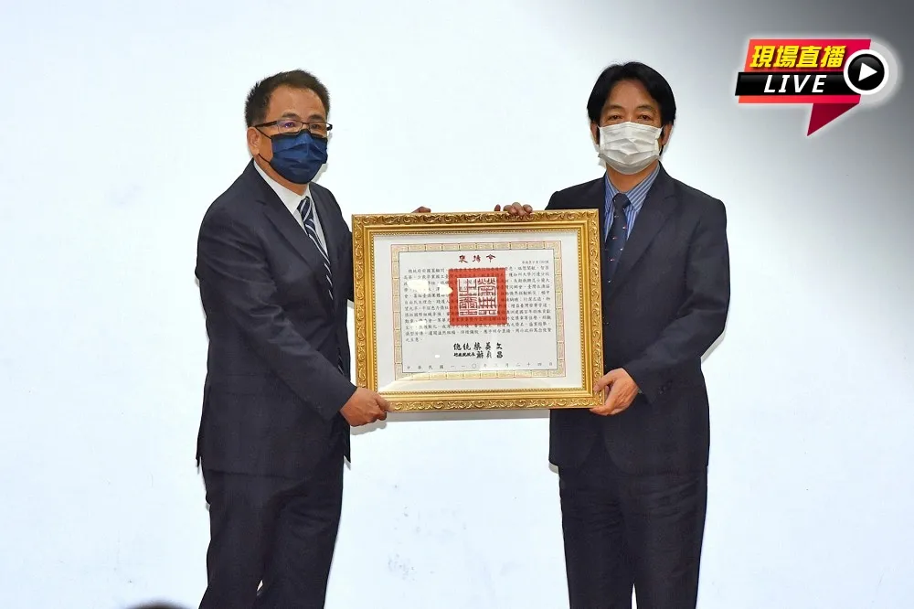 【直播】前國策顧問邱垂亮膺褒揚令　副總統賴清德親表彰