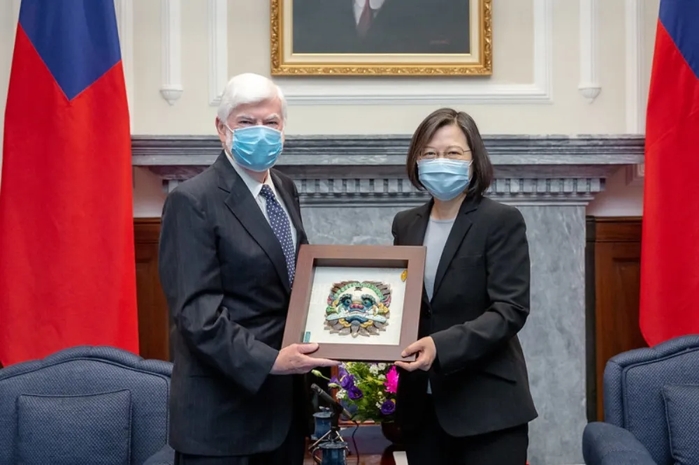 蔡英文接見陶德訪團　盼台美雙方盡速重啟TIFA對話
