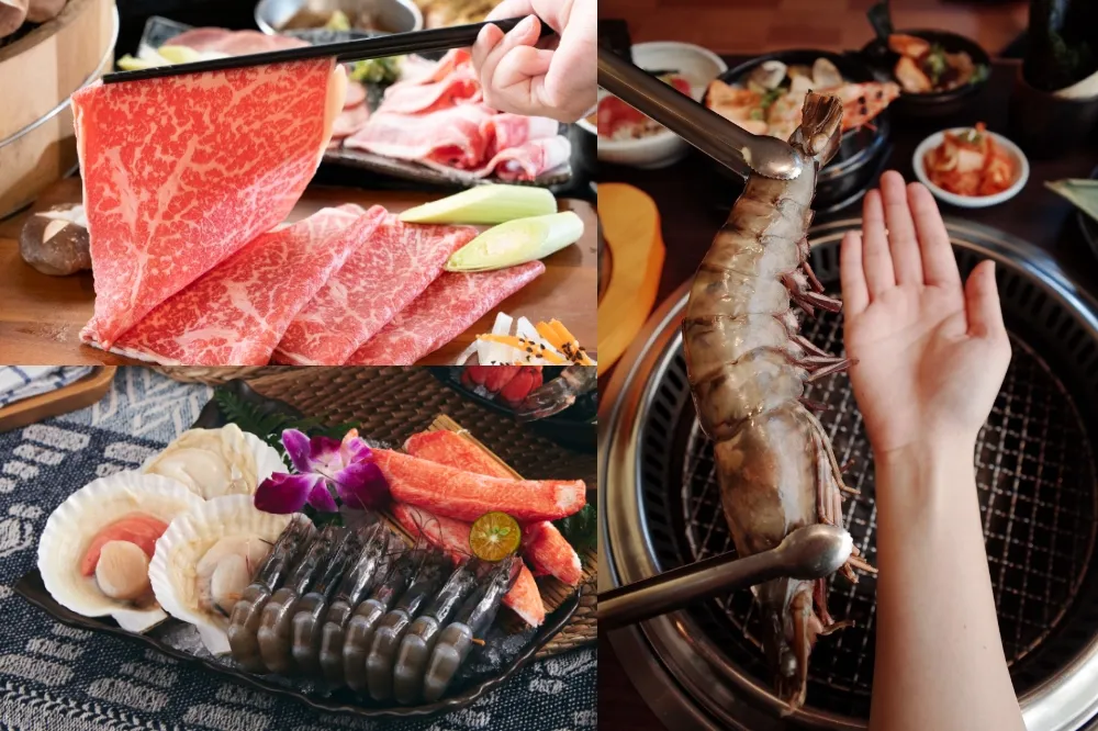 【完整菜單】狂嗑手臂蝦、戰斧豬小排！「燒肉眾」春季菜單開吃　指定方案還能加價升級天使紅蝦、日本和牛吃到飽