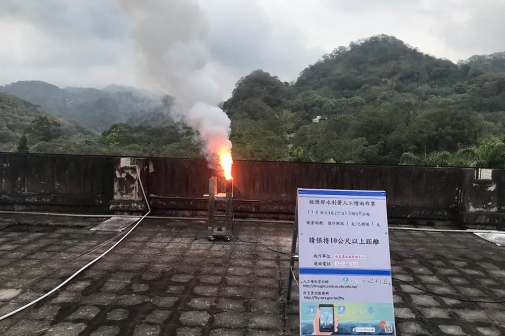 中部受雲系移入影響　水利署即時啟動實施人工增雨