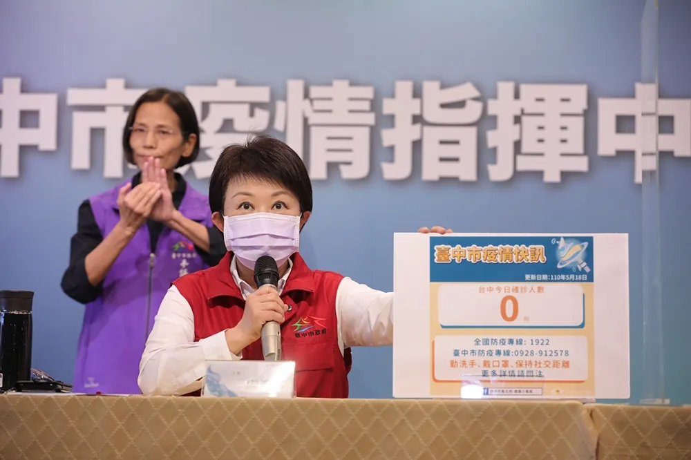 台中實施外出強制佩戴口罩　增設10處免費快篩站