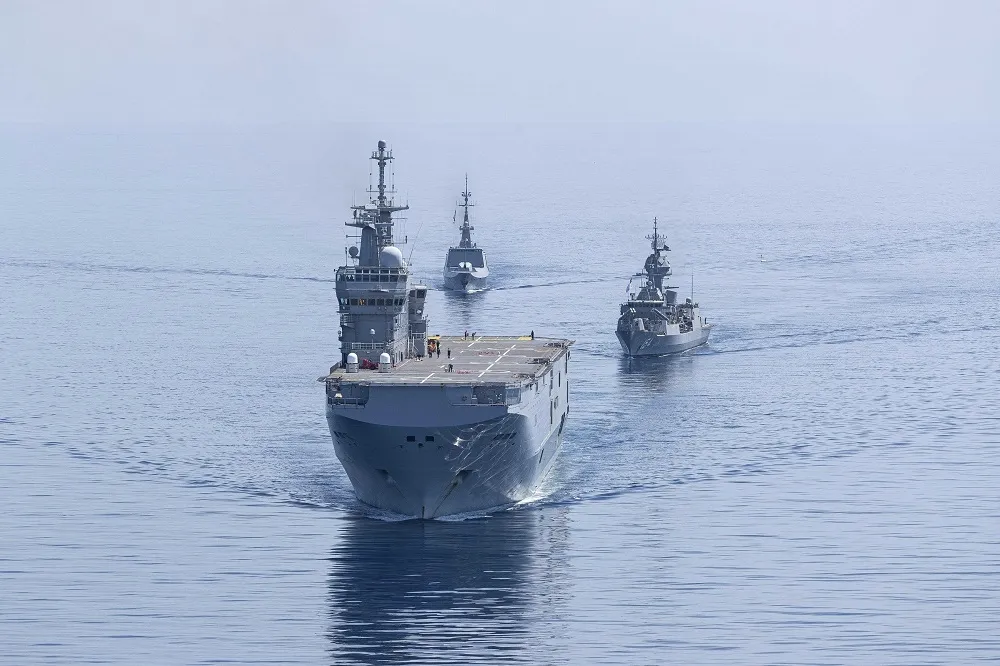 【劍指中國】4國東海軍演結束後　澳法海軍艦隊巡航南海