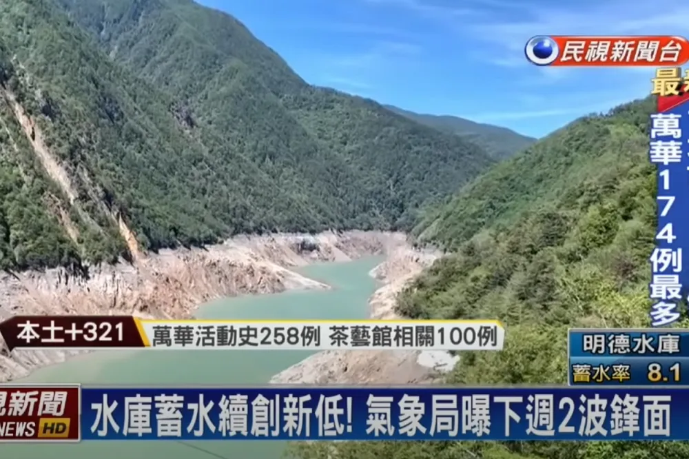 午後對流旺盛無益中部水情　德基水庫蓄水創新低