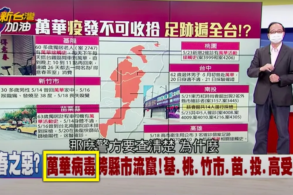 【政論節目亂象】用「萬華病毒」貼標籤被轟歧視　三立電視台公開道歉