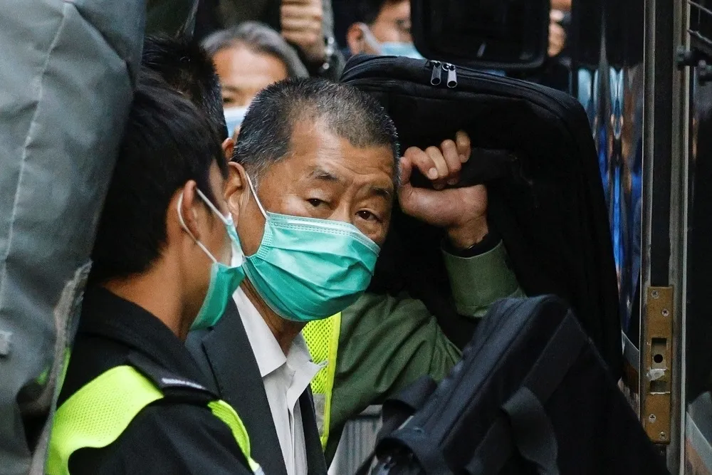 香港10.1非法集結案今判刑　黎智英被判14月、共囚20個月
