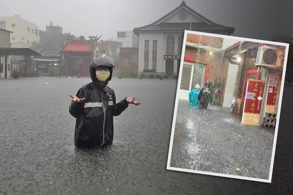 雨彈襲全台！17縣市豪雨特報　「鹿港老街變塞納河」