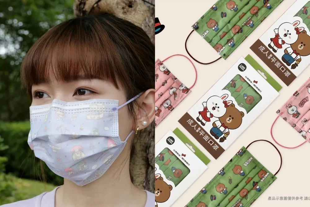 LINE FRIENDS、三麗鷗口罩療癒推出　6/2 起於 7-11、屈臣氏等 7 家通路開賣