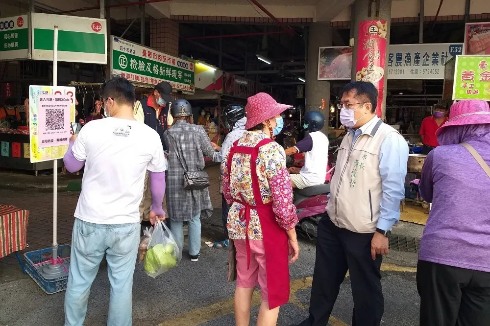台南菜市場「實聯制」大執法　已開出50張罰單