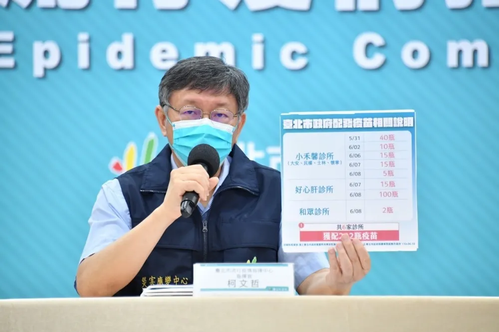 【私打疫苗之亂】柯文哲認錯了！給好心肝等6診所202瓶疫苗　「管控確有疏漏」