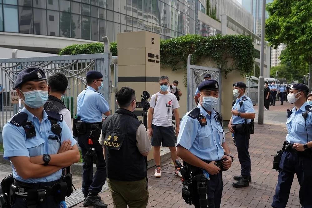 香港蘋果日報再被搜　民進黨表態：繼續撐挺港