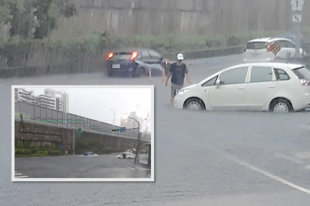 【南北兩樣情】北台高溫飆36°C　中南部10縣市豪雨成災「馬路變小河」