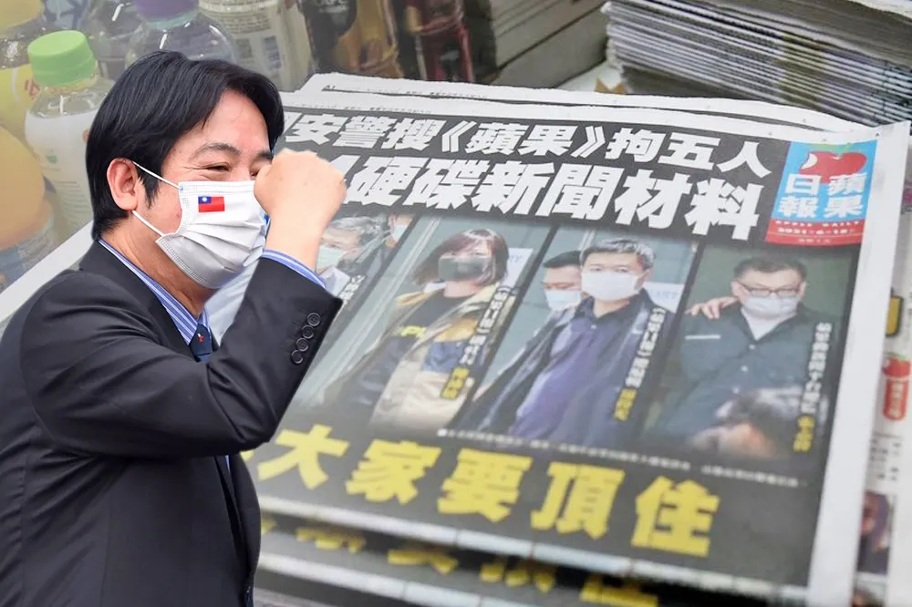 無恥港府打壓！香港《蘋果》明停運　賴清德：要頂住！台灣用民主撐住香港