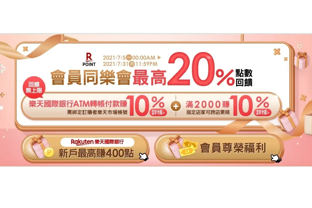 宅經濟發酵　樂天國際銀行推網購10%回饋無上限