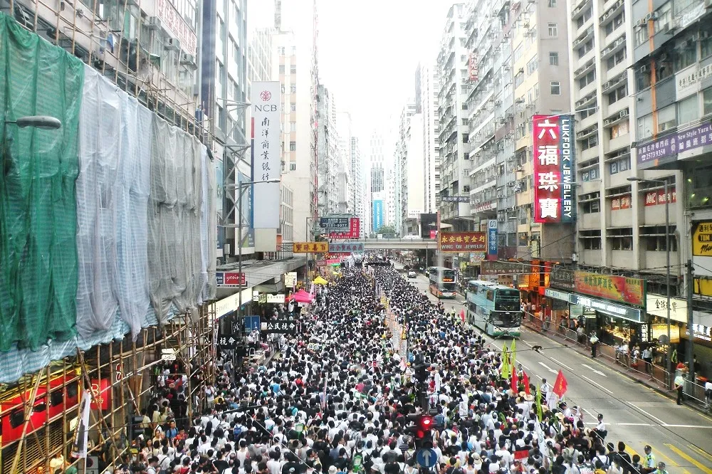 投稿：香港「七一遊行」突然不見了　已經不見了　而且不再復還