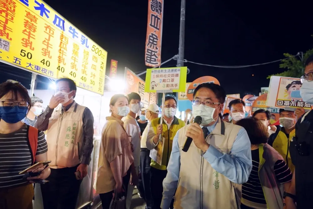 【轉彎不內用】黃偉哲推夜市AI糾察隊　「沒戴口罩會被廣播」科技分流